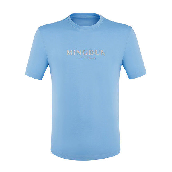 170-210 grammi Elasticità elevata Normal T-shirt semplice di grandi dimensioni con logo modello personalizzato per uomini