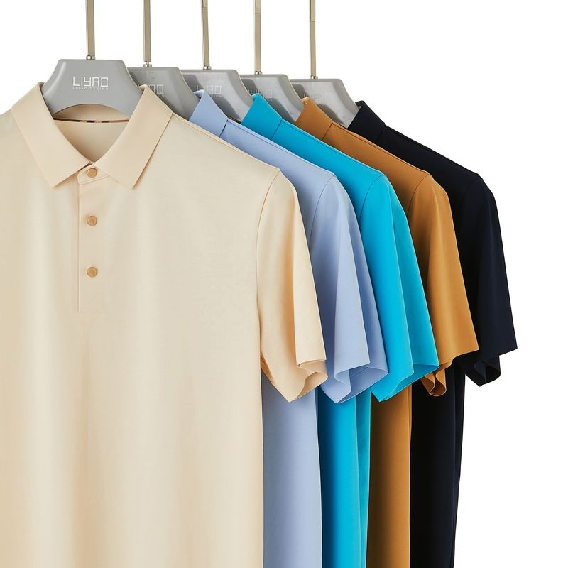 T-shirt da golf POLO T-shirt da golf in taglio di moda T-shirt top semplice ricamata stampa maschile accettabile
