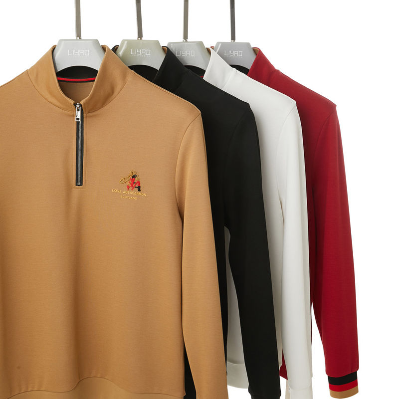 Logo personalizzato Nero Bianco Essential Pullover maschile con cappotto per un aspetto alla moda