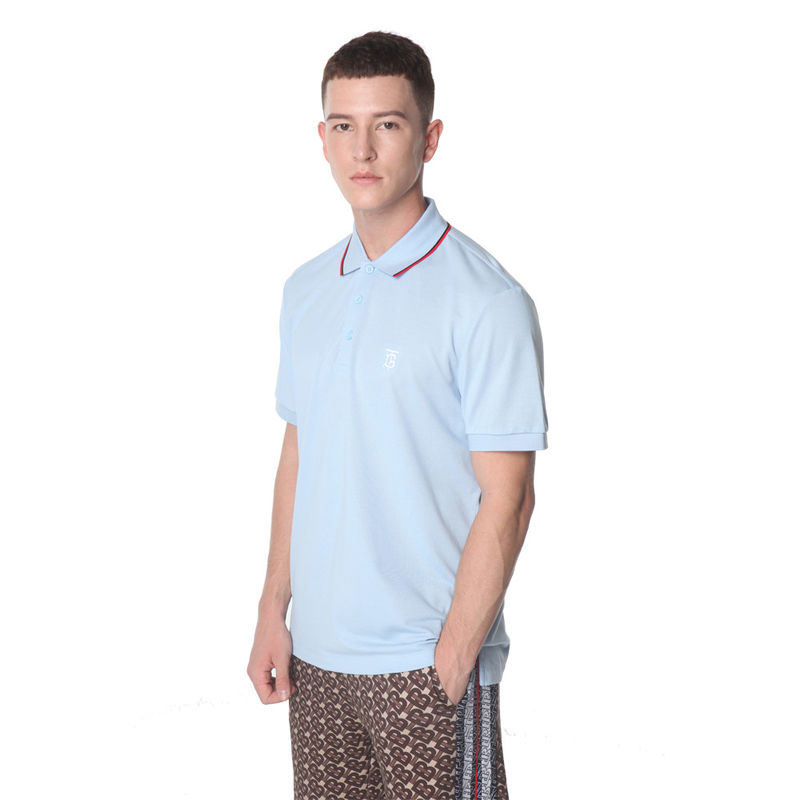 Camicie da polo da uomo in cotone 100% sostenibile con logo personalizzato con manica corta