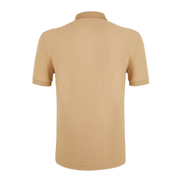 Magliette da polo personalizzate ad alta elasticità e traspiranti con logo ricamato per abbigliamento maschile