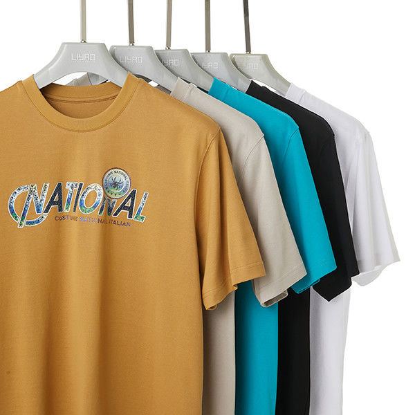 T-shirt da donna in grande dimensione semplice 200 grammi S-6XL con colletto O-Neck