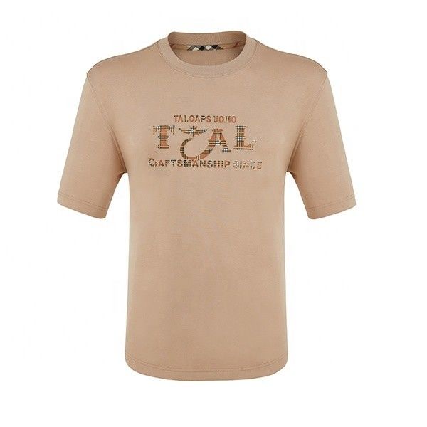 T-shirt da uomo di cotone anti rughe per colori personalizzati e stampa del logo