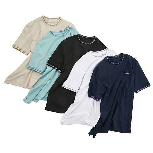 T-shirt da donna in formato grafico oversize 220 grammi con collo rotondo in tessuto a maglia
