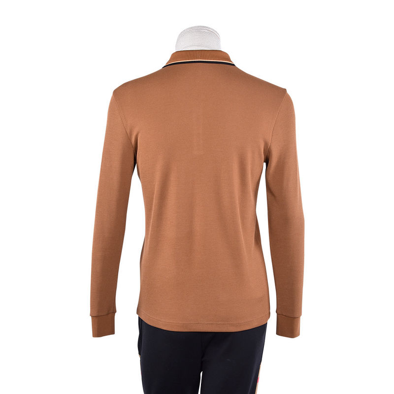 T-shirt da polo in cotone traspirante per uomini primavera autunno sublimazione casual design personalizzato