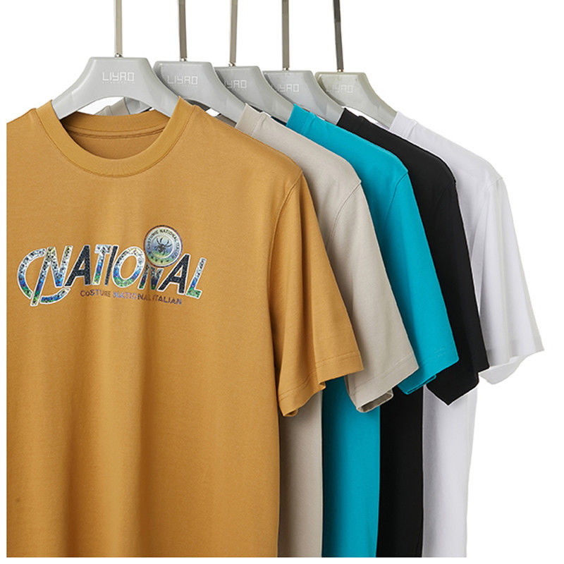 100% cotone T-shirt da uomo su misura 240g per uso quotidiano in ufficio