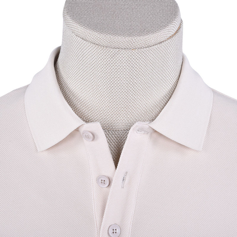 T-shirt anti rughe in bianco manica lunga logo personalizzato Peso 170-210g