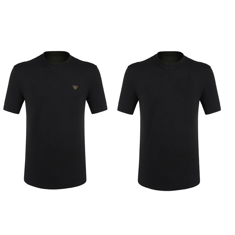 2024 Fast Puff Print Shirt Logo personalizzato Colore T-Shirt Nero con modelli personalizzabili