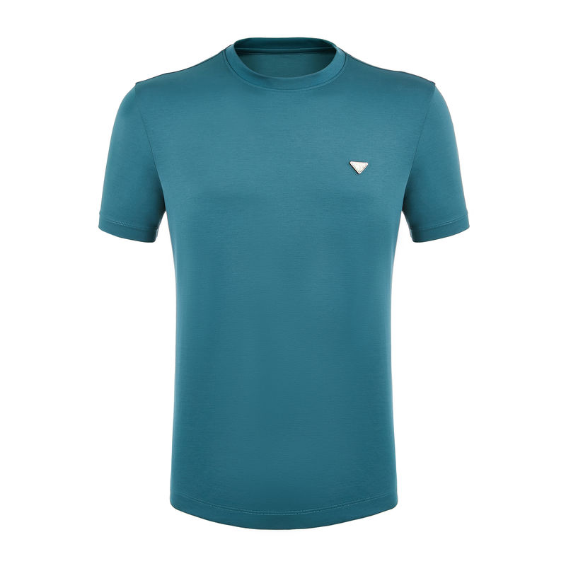 Primavera, estate, autunno, stagione T-shirt con collo in O.