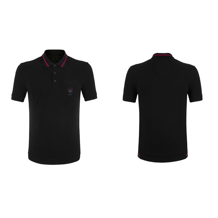 T-shirt da golf da uomo da sole estivo con logo personalizzato e colletto girato