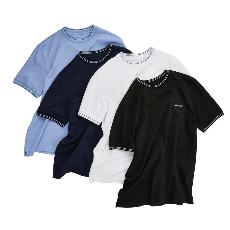 O-Neck Collar Tessuto a maglia Sport T-Shirt Oversized Custom Logo Stile Per Uomini