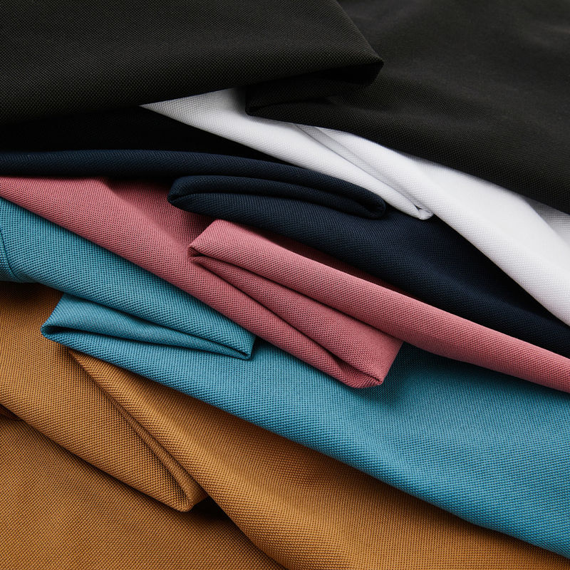 Camicie da polo personalizzate in cotone 100% casual con ricamo del logo a colori e adattamento veloce