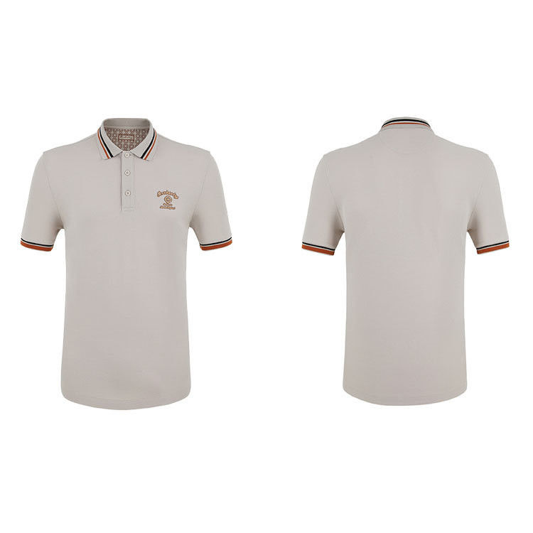 Logo doganale 100 cotone T-shirt polo a righe Colletto Polo Comodo