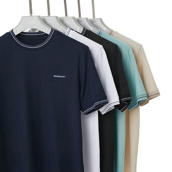 Camicie da polo in tessuto personalizzate 170-210 grammi T-shirt ricamato a secco veloce per uomini