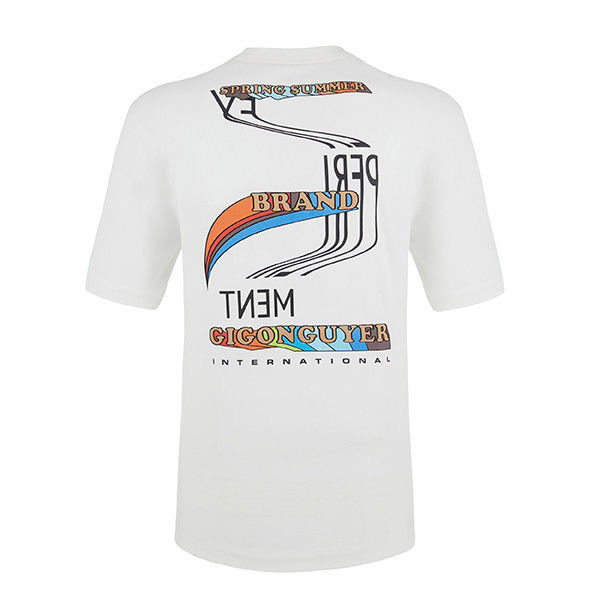 100% cotone O Collo T-shirt anti rughe e taglia personalizzata