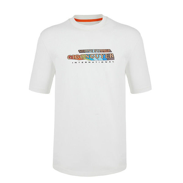 100% cotone O Collo T-shirt anti rughe e taglia personalizzata