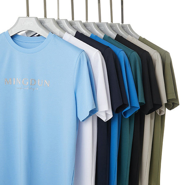 100% cotone O Collo T-shirt anti rughe e taglia personalizzata