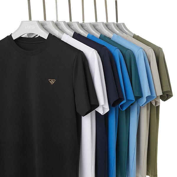 100% cotone O Collo T-shirt anti rughe e taglia personalizzata