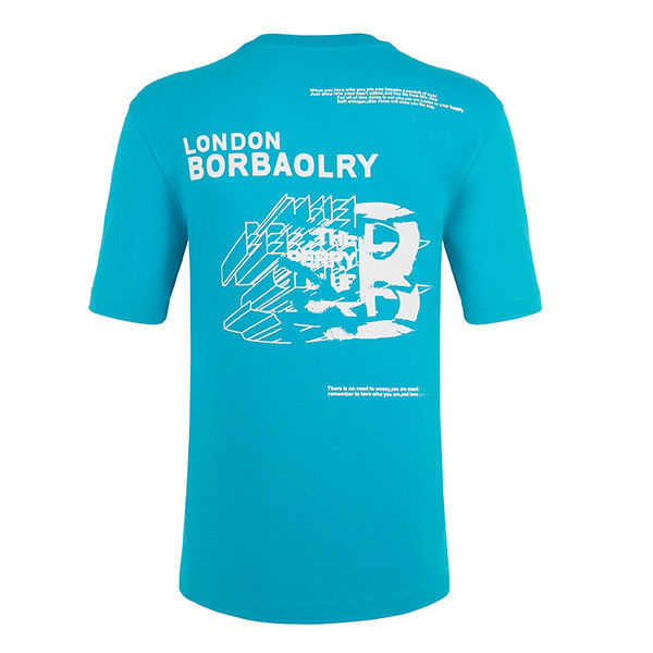 Disegno personalizzato T-shirt maschile 100% cotone O-Neck manica corta anti-pilling traspirante