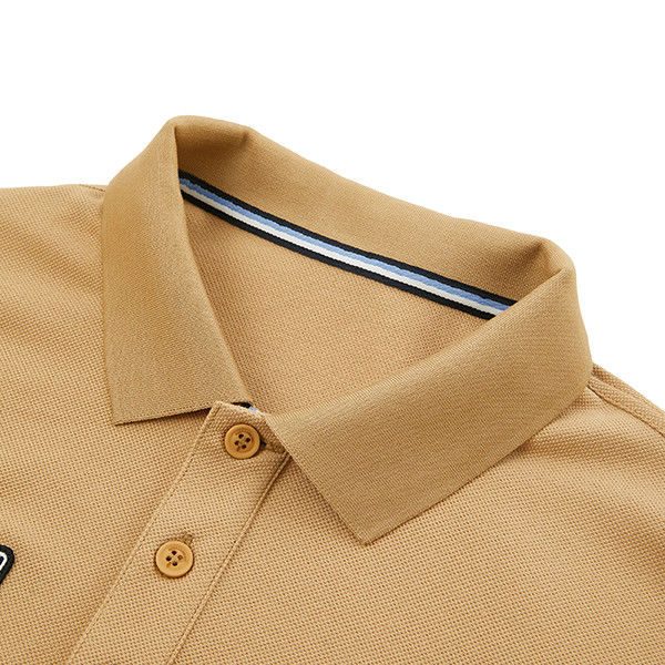 Tendenza di moda Pullover uomo Polo Shirt con rilevamento aghi 95% poliestere 5% spandex