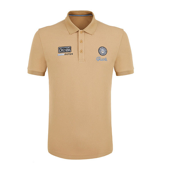 Tendenza di moda Pullover uomo Polo Shirt con rilevamento aghi 95% poliestere 5% spandex