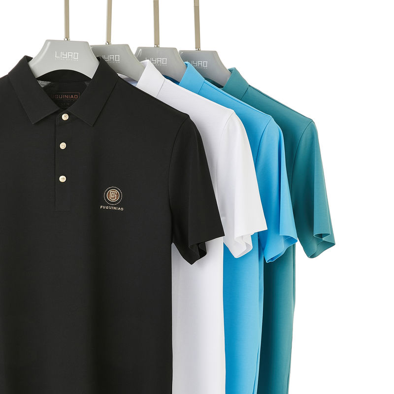T-shirt da polo maschile con design di lusso e ricami squisiti peso pesante regolare