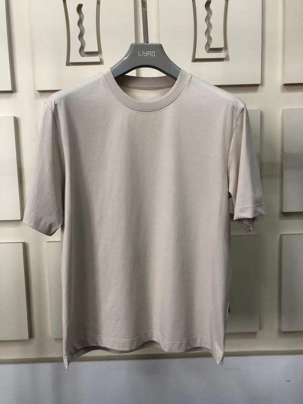 Anti-rughe T-shirt a collo rotondo di grandezza naturale 100% cotone standard personalizzato LOGO 64168Y7068