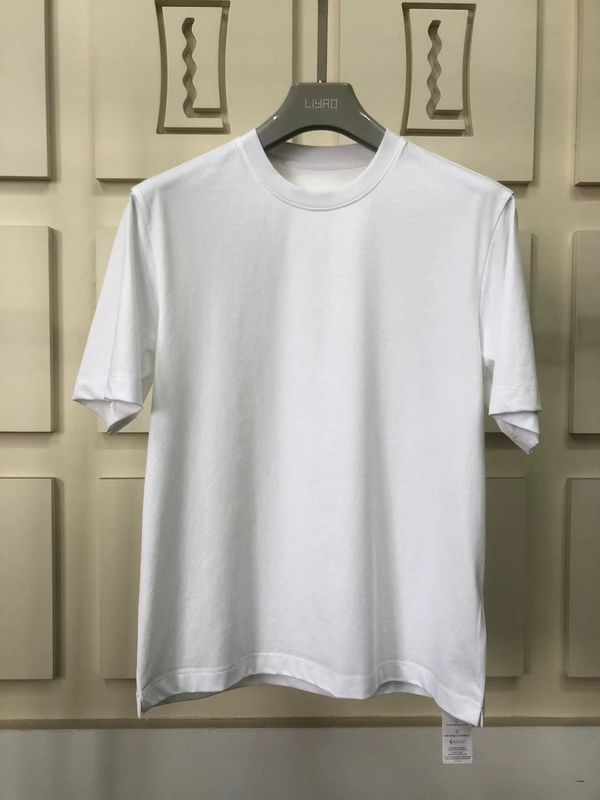 Anti-rughe T-shirt a collo rotondo di grandezza naturale 100% cotone standard personalizzato LOGO 64168Y7068