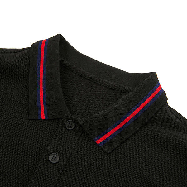 Camicia da polo da uomo in stile casual manica corta e logo personalizzato con tessuto traspirante