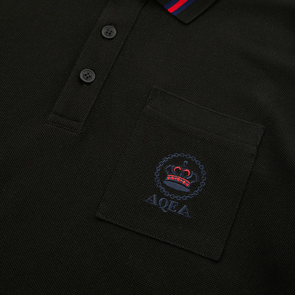 Camicia da polo da uomo in stile casual manica corta e logo personalizzato con tessuto traspirante