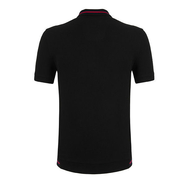 Camicia da polo da uomo in stile casual manica corta e logo personalizzato con tessuto traspirante