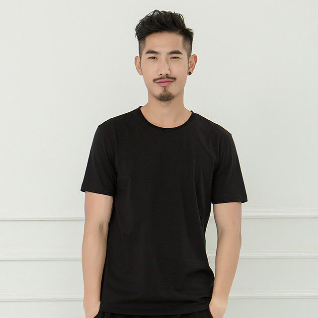 T-shirt a maglia maschile a taglia larga 100% di cotone T-shirt maschile a maglia larga disegni personalizzabili