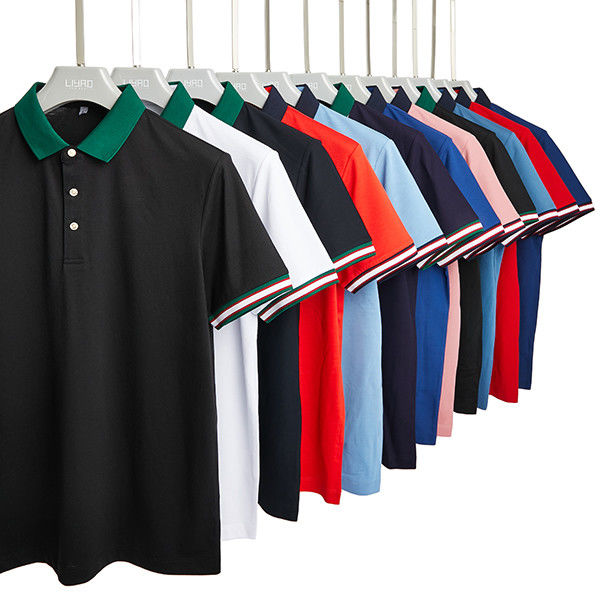Polo uomo a manica corta con logo personalizzato Polo di moda ricamato casual