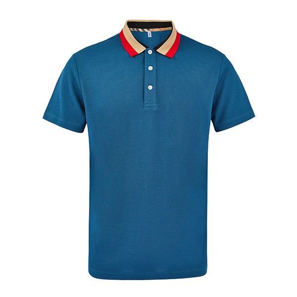 Supporto 7 giorni Ordine campione Tempo di consegna quotidiano ufficio casual indossando velocemente asciuga camicia di polo di cotone biologico