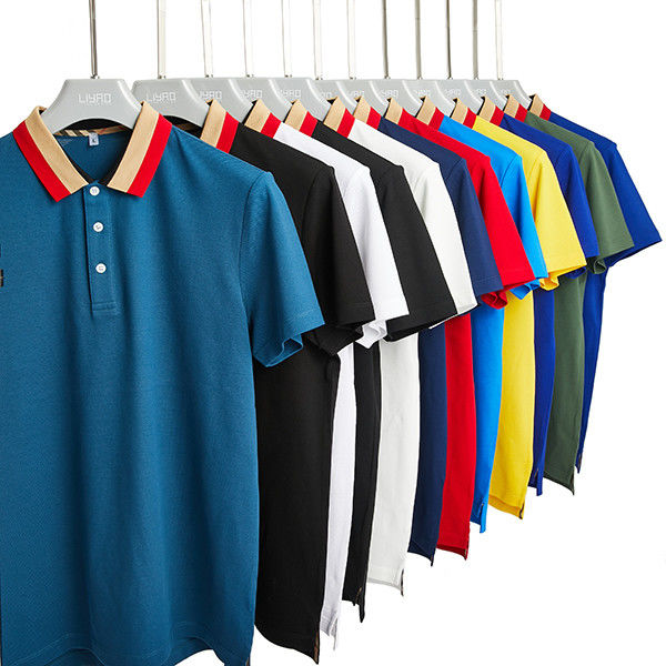 Supporto 7 giorni Ordine campione Tempo di consegna quotidiano ufficio casual indossando velocemente asciuga camicia di polo di cotone biologico