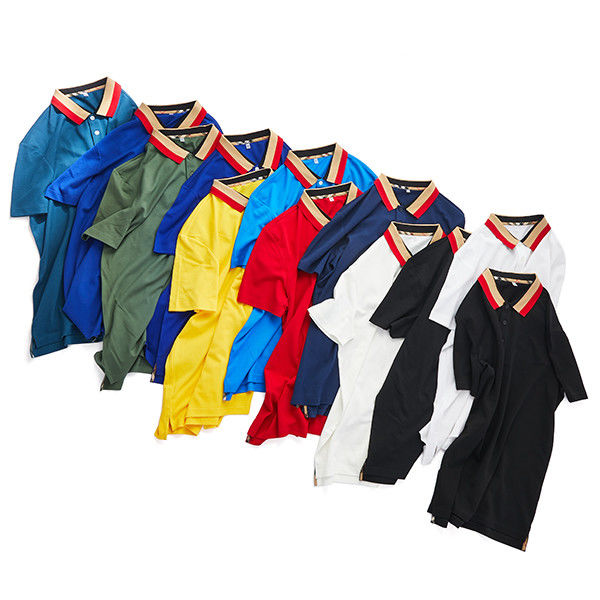 Supporto 7 giorni Ordine campione Tempo di consegna quotidiano ufficio casual indossando velocemente asciuga camicia di polo di cotone biologico