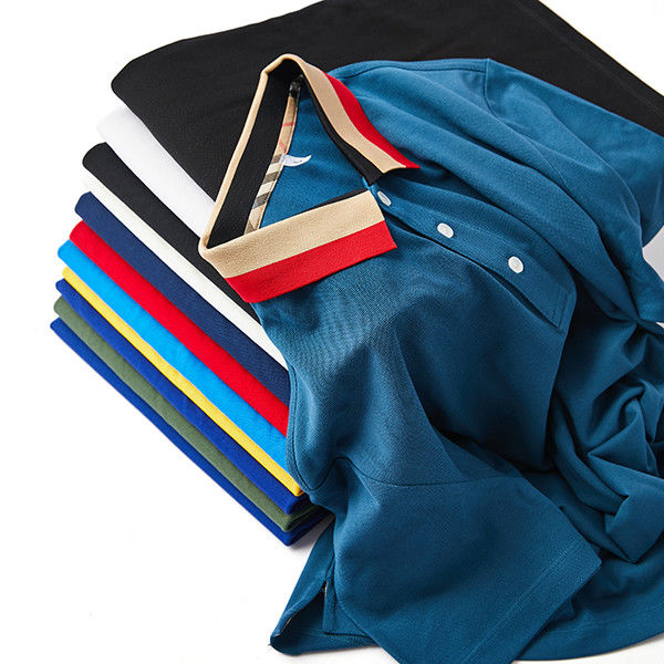 Supporto 7 giorni Ordine campione Tempo di consegna quotidiano ufficio casual indossando velocemente asciuga camicia di polo di cotone biologico