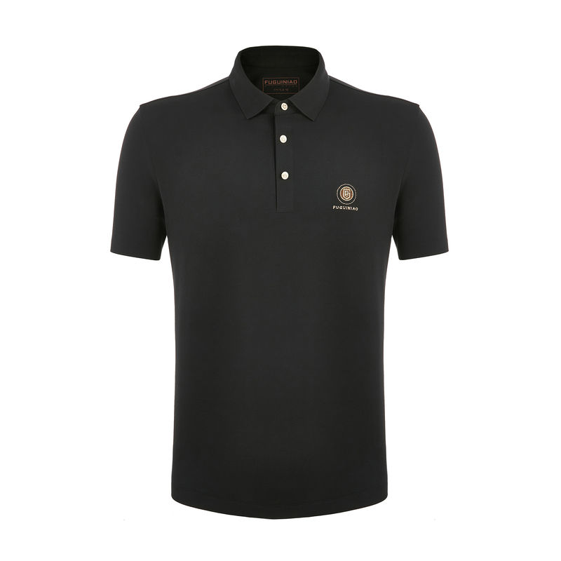 Camicie da polo con logo personalizzato Uomo Plus Size Manica corta traspirante 95% cotone 5% spandex