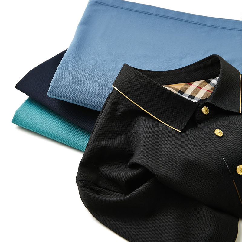 Maglietta da polo con manica corta da uomo Bambini Tessuto a maglia Primavera Estate Autunno