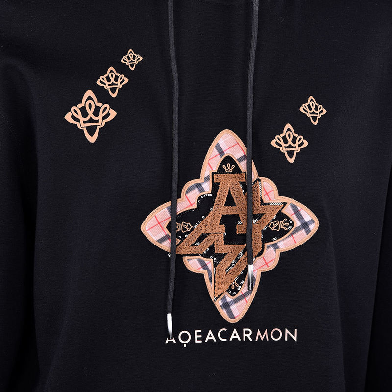 Logo personalizzato colore felpe con cappuccio e pantaloni maschili Set 100% cotone abiti per i vostri vestiti