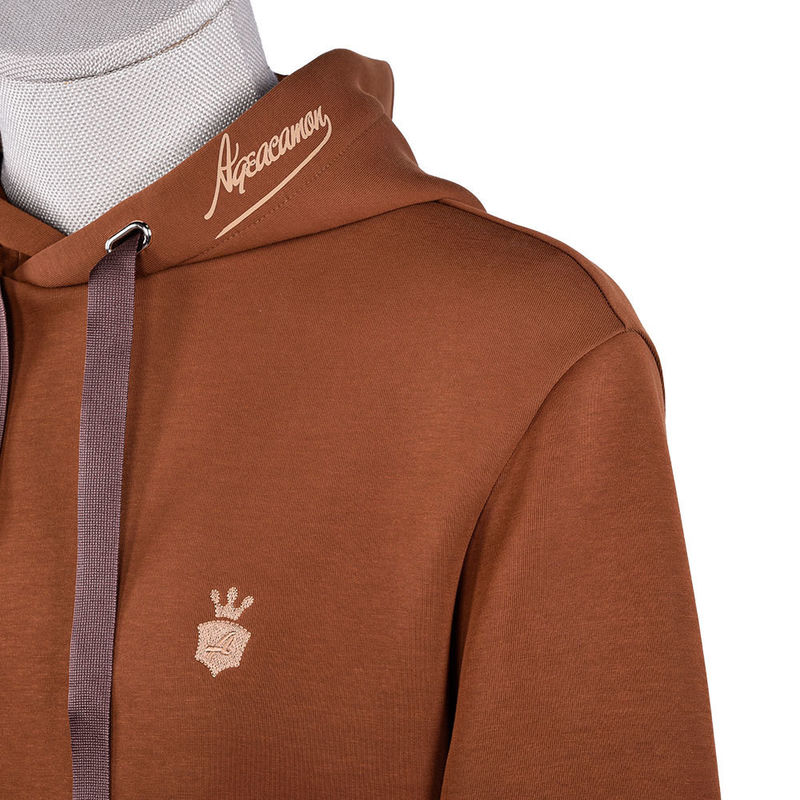 Cappuccine di vintage di cotone marrone per la vita quotidiana casuale