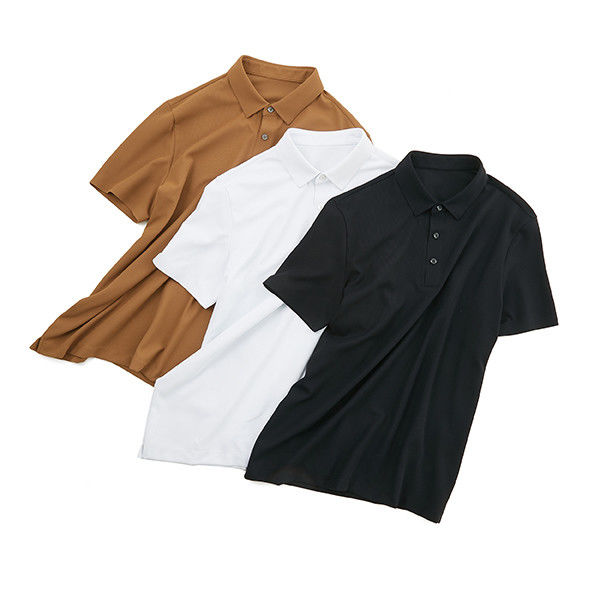 Camicia da polo anti-rughe in tessuto a maglia per uomini con colore personalizzato e design oversized