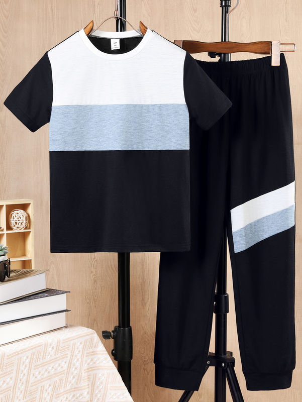 Set di abbigliamento per bambini casual respirabile con manica corta Tipo di disegno animato