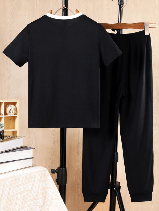 Set di abbigliamento per bambini casual respirabile con manica corta Tipo di disegno animato