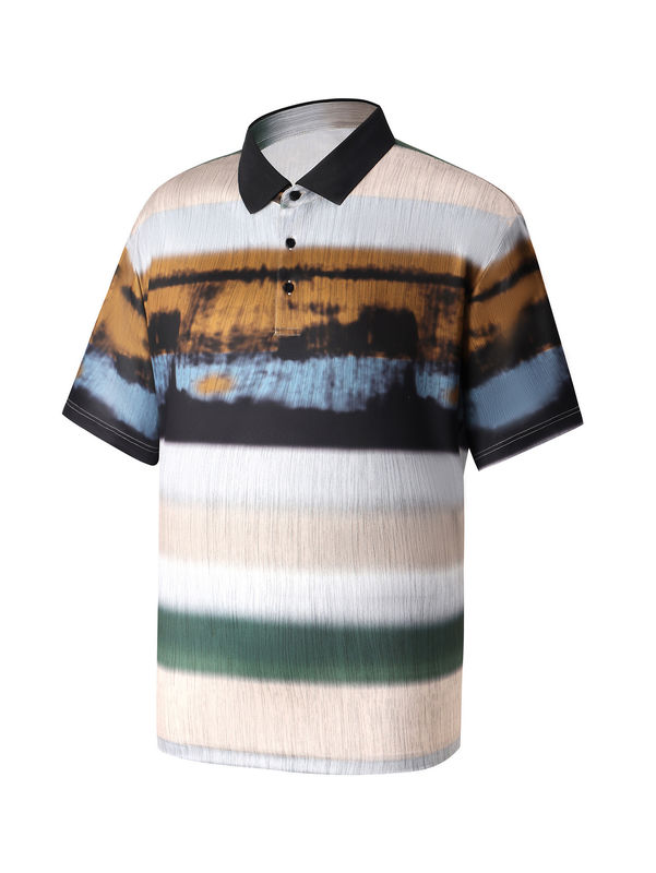 Cotton Blend Bambini Polo T-shirt respirabile in vari colori e stampa divertente