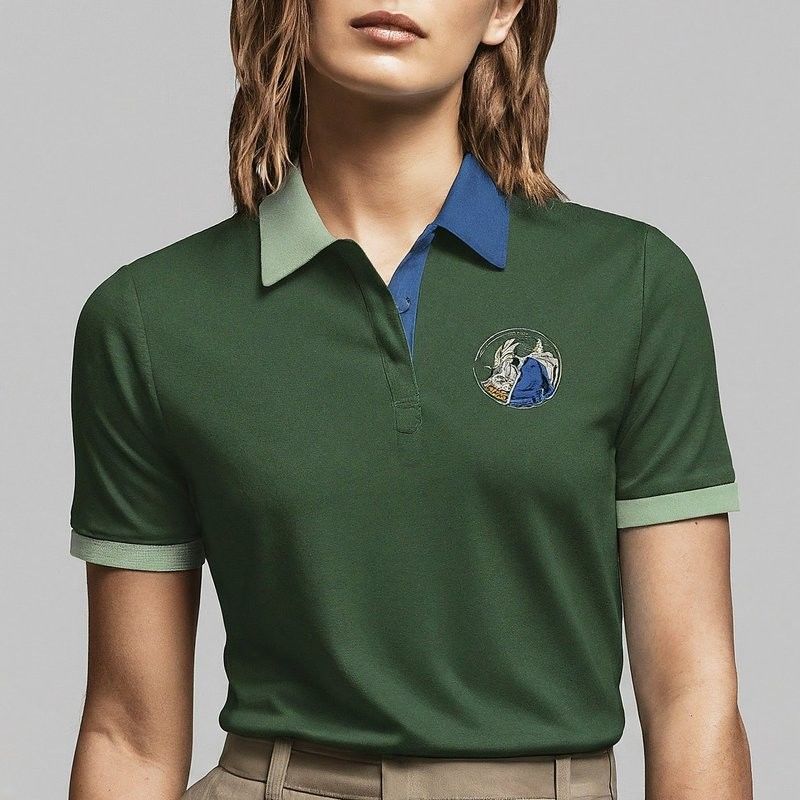 Casual Golf Donna Polo T-shirt personalizzato multi colore con logo ricamato