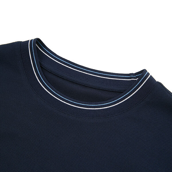 Camicie 100% cotone 170-210 grammi di alta qualità T-shirt personalizzate ricamate Girocollo a coste Color block