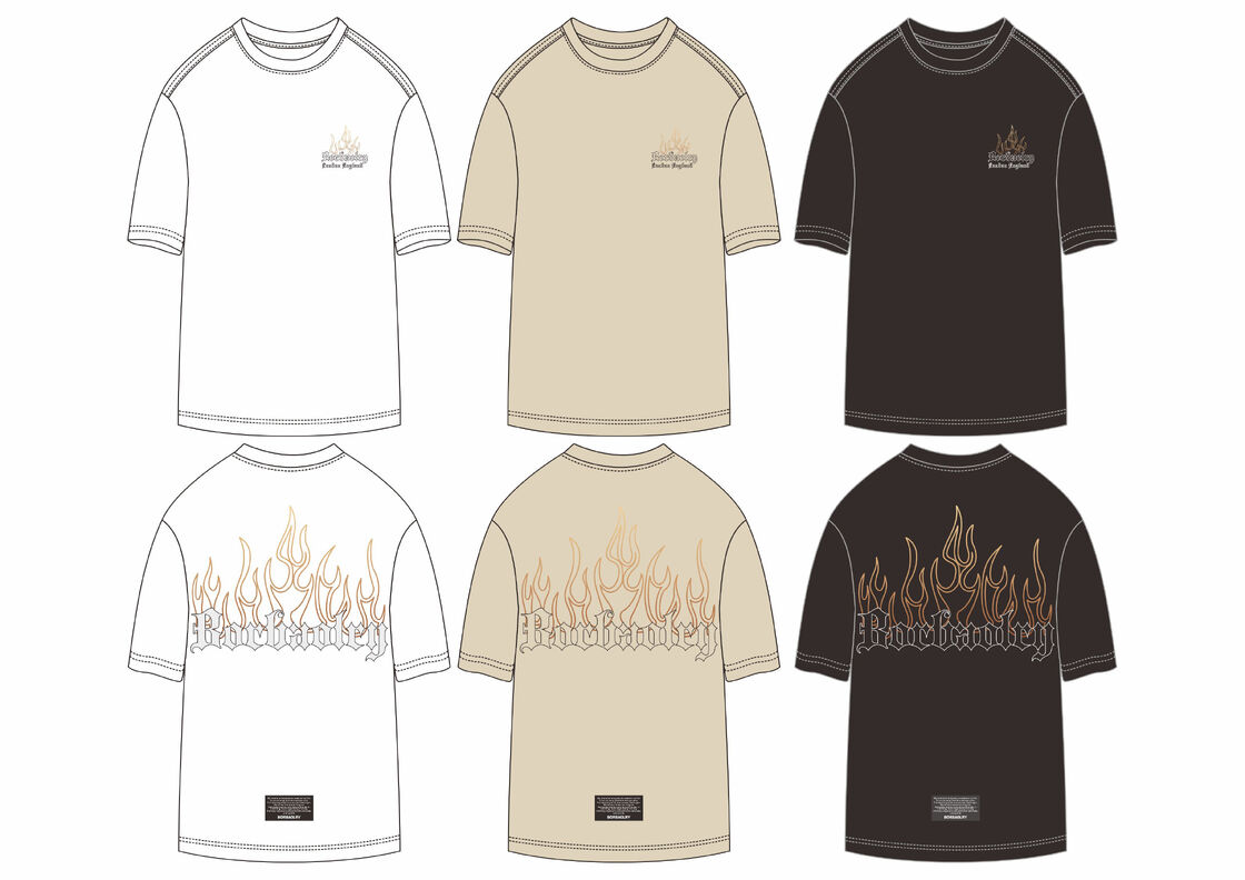 T-shirt da uomo oversize in cotone pesante nero estivo di alta qualità, a maniche scese, streetwear