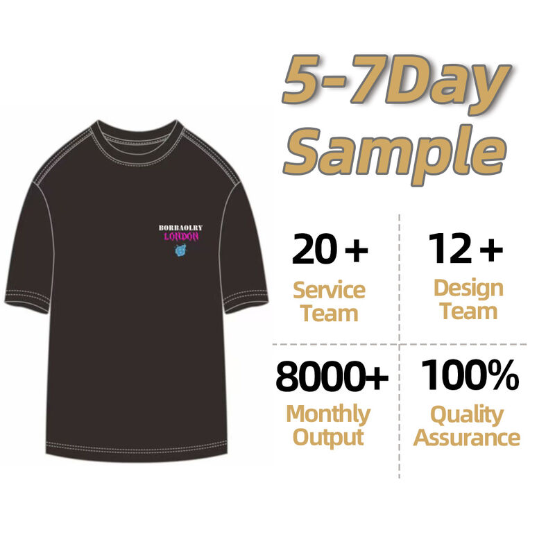 Prezzo competitivo Logo personalizzato Peso pesante Oversize 100% cotone Nero O-Neck T-Shirt per uomini