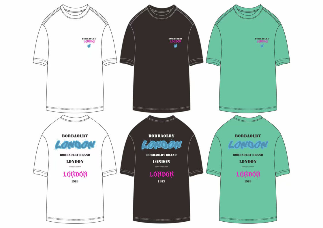 Prezzo competitivo Logo personalizzato Peso pesante Oversize 100% cotone Nero O-Neck T-Shirt per uomini